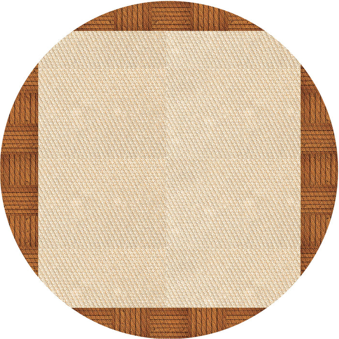 Square Patterned Orange Rug, pat3944org