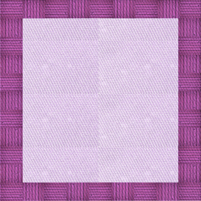 Round Machine Washable Transitional Blossom Pink Rug, wshpat3944pur