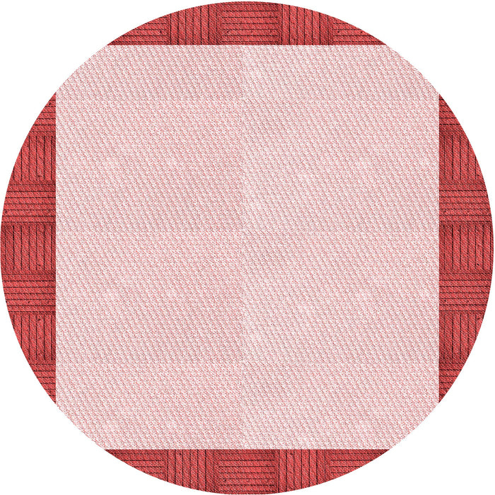 Square Machine Washable Transitional Light Red Pink Rug in a Living Room, wshpat3944rd
