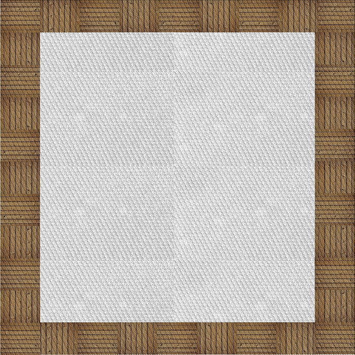 Sideview of Machine Washable Transitional Brown Rug, wshpat3944