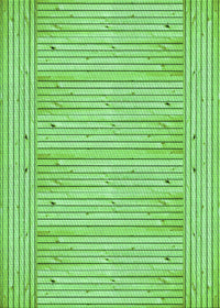 Machine Washable Transitional Emerald Green Rug, wshpat3945grn