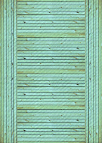 Machine Washable Transitional Medium Sea Green Rug, wshpat3945lblu