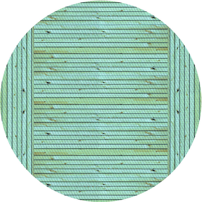 Square Machine Washable Transitional Medium Sea Green Rug in a Living Room, wshpat3945lblu