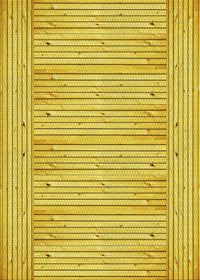 Machine Washable Transitional Golden Yellow Rug, wshpat3945yw