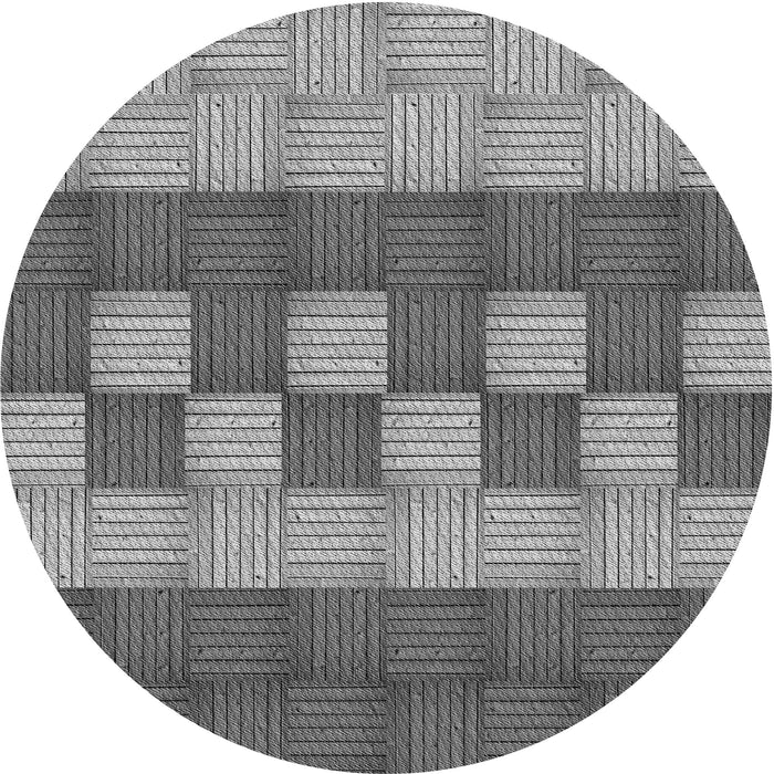 Square Patterned Gray Rug, pat3946gry