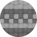 Square Patterned Gray Rug, pat3946gry