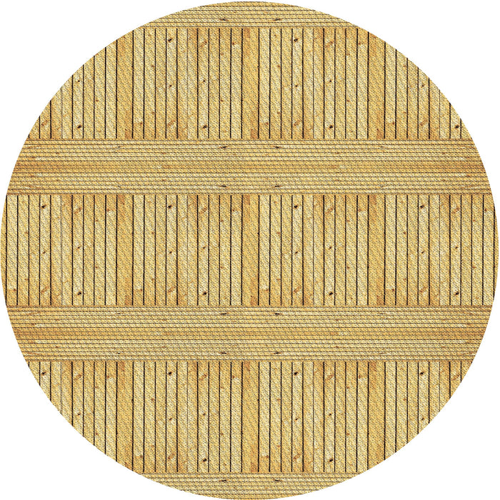 Square Patterned Bold Yellow Rug, pat3947brn