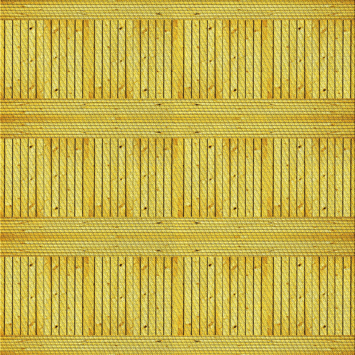 Round Patterned Golden Yellow Rug, pat3947yw