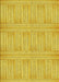Machine Washable Transitional Golden Yellow Rug, wshpat3947yw