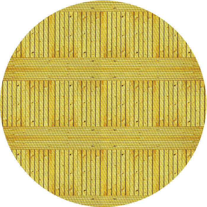 Square Patterned Golden Yellow Rug, pat3947yw
