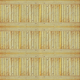 Square Patterned Mustard Yellow Novelty Rug, pat3947