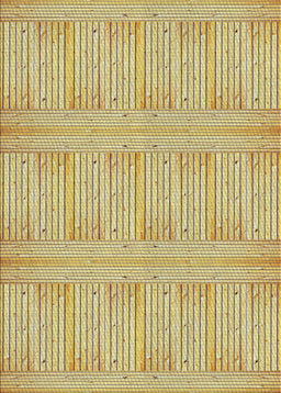 Patterned Mustard Yellow Novelty Rug, pat3947