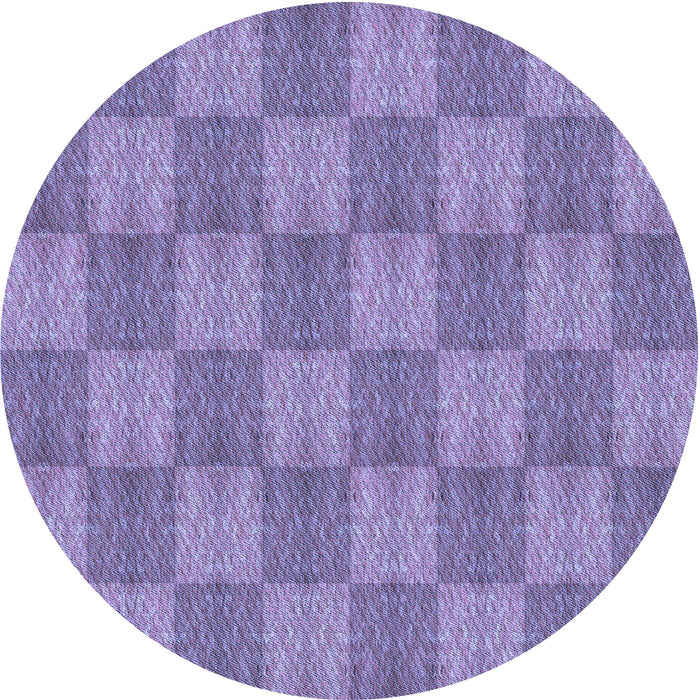 Square Machine Washable Transitional Purple Mimosa Purple Rug in a Living Room, wshpat3948blu