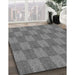 Machine Washable Transitional Ash Gray Rug in a Family Room, wshpat3948gry