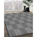 Patterned Ash Gray Rug in Family Room, pat3948gry