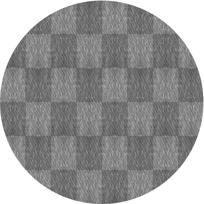 Square Patterned Ash Gray Rug, pat3948gry