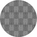 Square Patterned Ash Gray Rug, pat3948gry