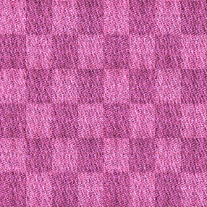 Round Patterned Deep Pink Rug, pat3948pur