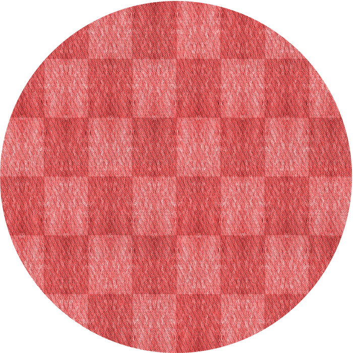 Square Patterned Red Rug, pat3948rd