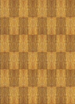 Patterned Orange Novelty Rug, pat3948