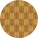 Sideview of Patterned Orange Novelty Rug, pat3948