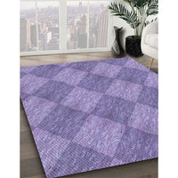 Patterned Purple Mimosa Purple Rug, pat3949blu