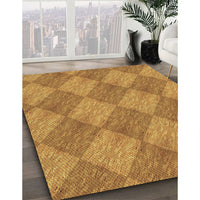 Patterned Dark Orange Rug, pat3949brn