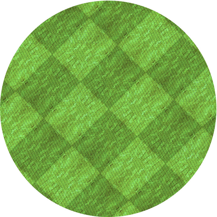 Square Patterned Bright Green Rug, pat3949grn