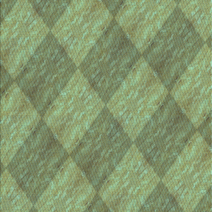 Machine Washable Transitional Fern Green Rug, wshpat3949lblu