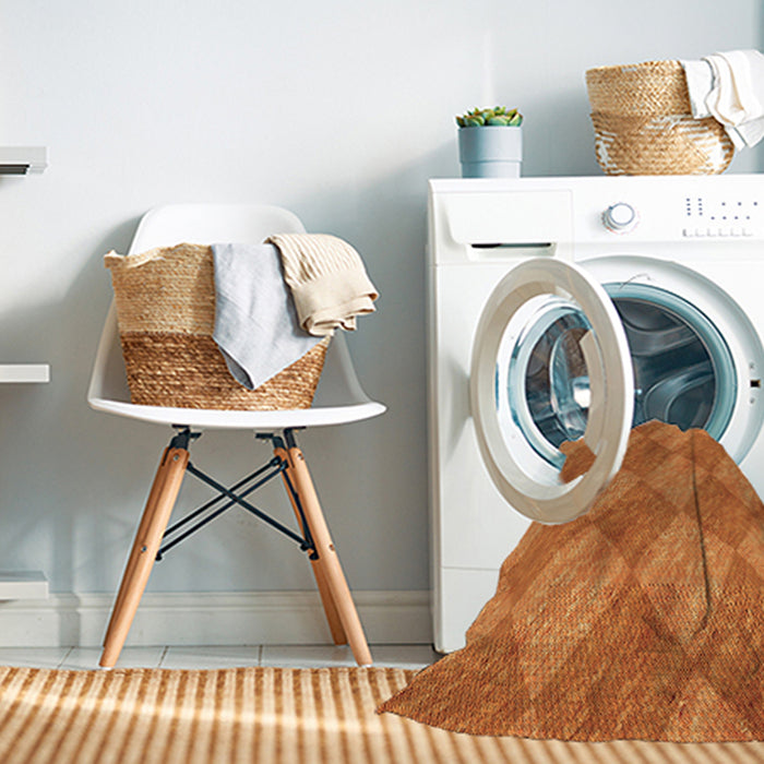 Machine Washable Transitional Orange Red Orange Rug in a Washing Machine, wshpat3949org