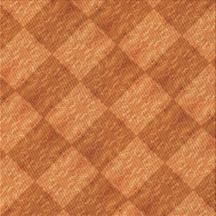 Round Patterned Orange Red Orange Rug, pat3949org