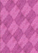 Machine Washable Transitional Deep Pink Rug, wshpat3949pur