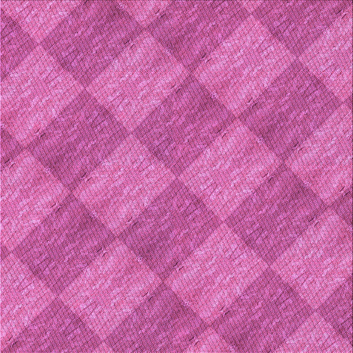 Round Patterned Deep Pink Rug, pat3949pur