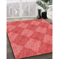 Patterned Red Rug, pat3949rd