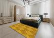 Patterned Sedona Brown Rug in a Bedroom, pat3949yw