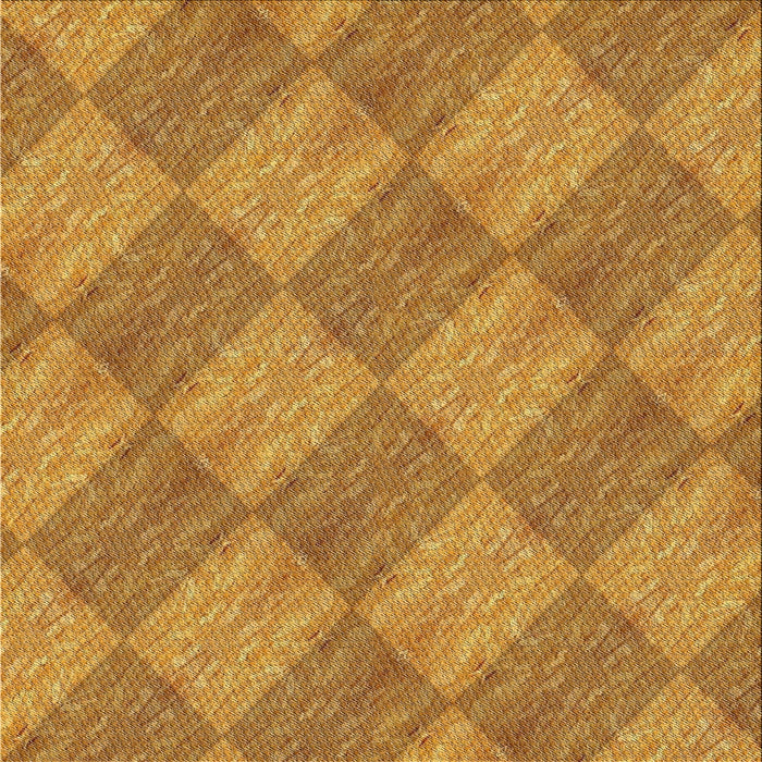 Square Patterned Orange Novelty Rug, pat3949