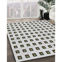 Patterned Off-White Novelty Rug, pat394