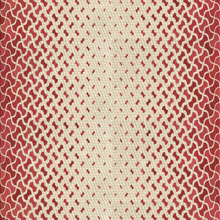 Machine Washable Transitional Red Rug, wshpat395brn