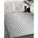 Patterned Gray Rug in Family Room, pat395gry