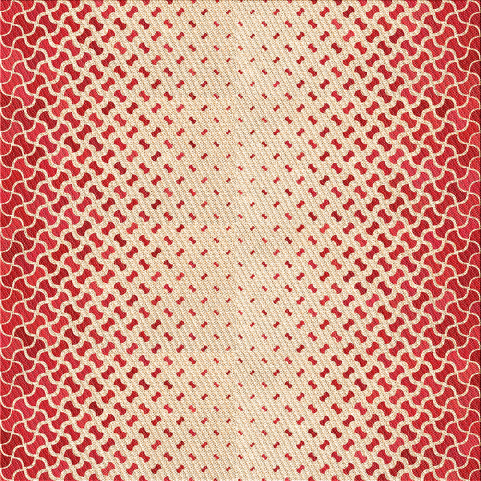 Round Patterned Golden Blonde Gold Rug, pat395org