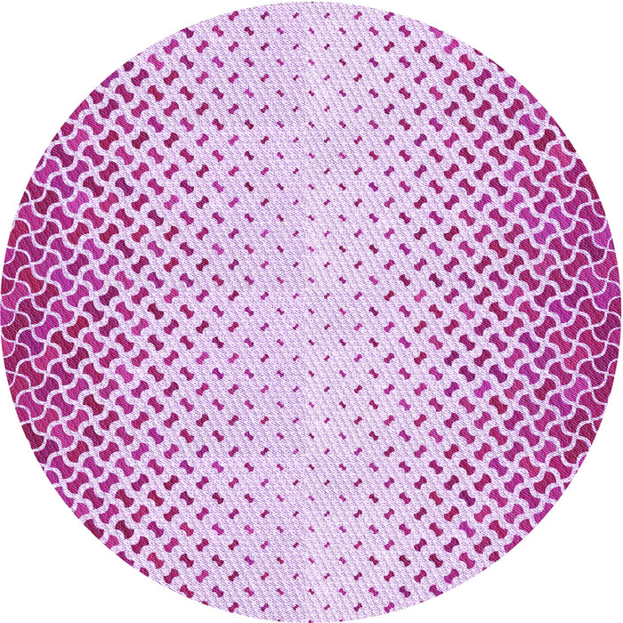 Square Patterned Neon Pink Rug, pat395pur