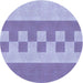 Square Patterned Blue Rug, pat3950blu