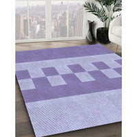 Patterned Blue Rug, pat3950blu