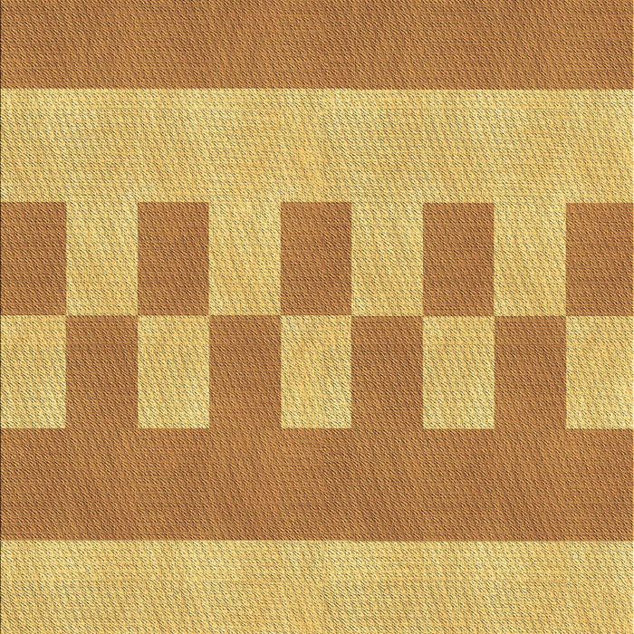 Machine Washable Transitional Saffron Yellow Rug, wshpat3950brn