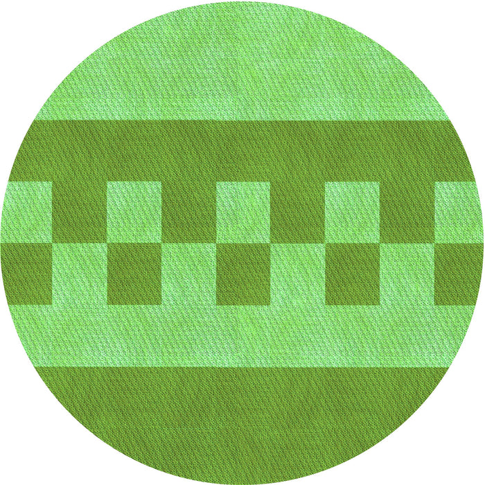 Square Patterned Emerald Green Rug, pat3950grn