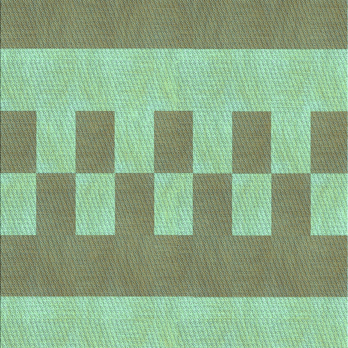 Patterned Olive Green Rug, pat3950lblu