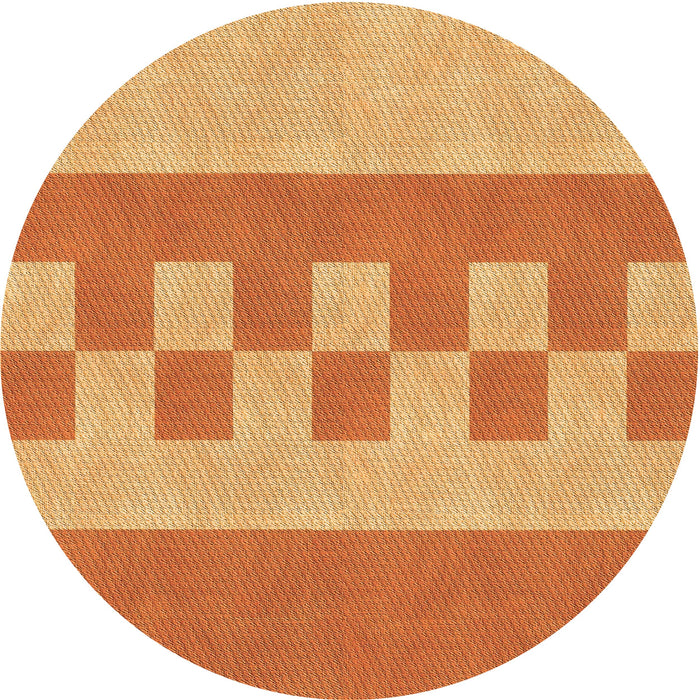 Square Machine Washable Transitional Orange Rug in a Living Room, wshpat3950org