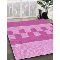 Patterned Violet Purple Rug, pat3950pur