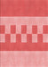 Patterned Light Coral Pink Rug, pat3950rd