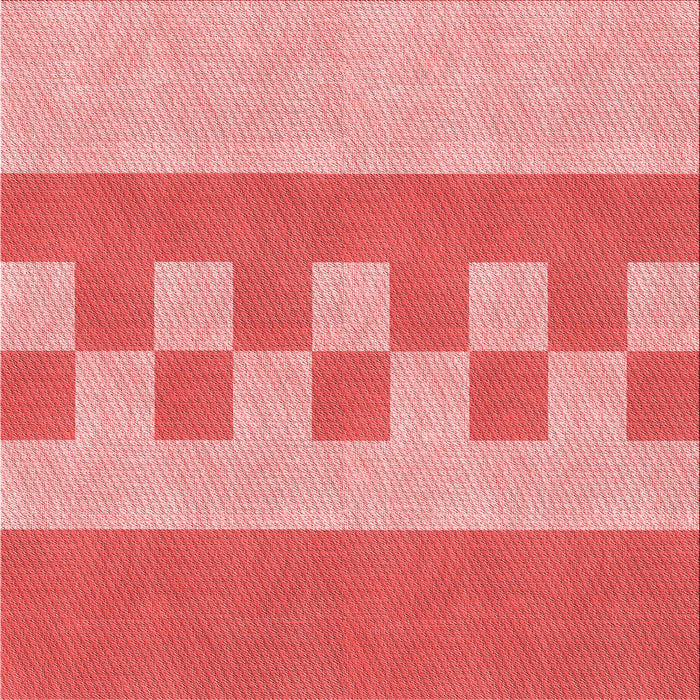 Round Patterned Light Coral Pink Rug, pat3950rd